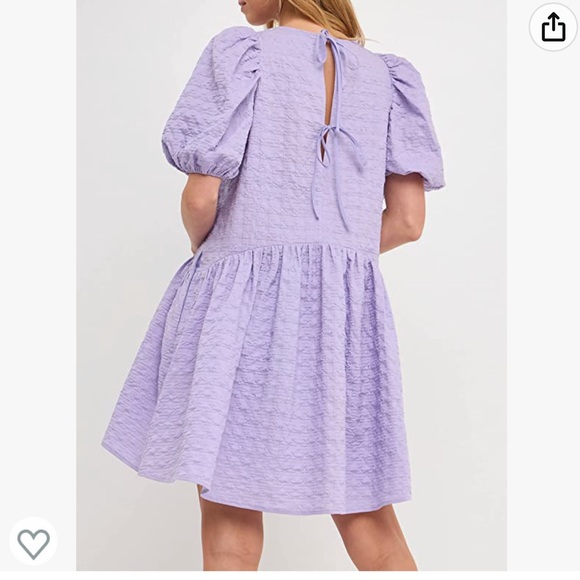 NWT English Factory Tie Back Jacquard Dress - Picture 2 of 9